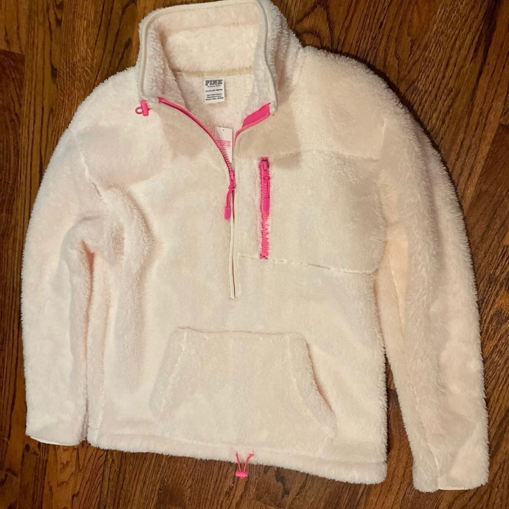 Victoria's secret PINK fleece half zip pullover